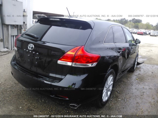 4T3ZE11A39U019558 - 2009 TOYOTA VENZA BLACK photo 4