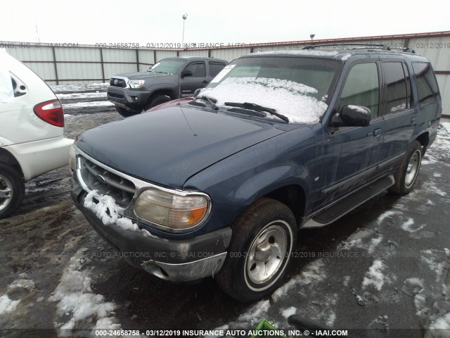 1FMZU83PXYZB92095 - 2000 FORD EXPLORER XLT BLUE photo 2