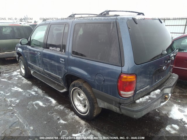 1FMZU83PXYZB92095 - 2000 FORD EXPLORER XLT BLUE photo 3