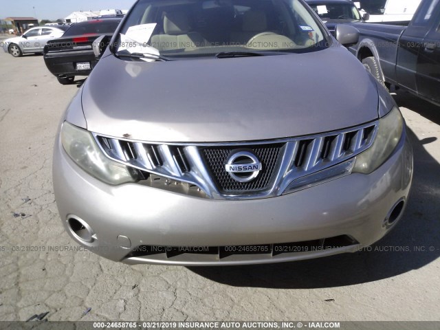 JN8AZ18U09W018097 - 2009 NISSAN MURANO S/SL SILVER photo 6