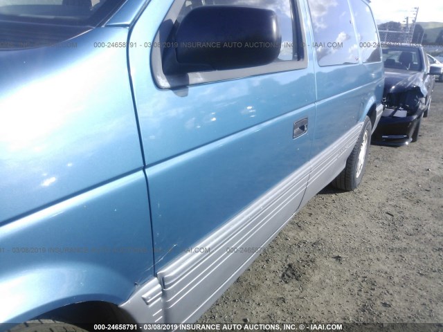 1B4GH54R8PX599032 - 1993 DODGE GRAND CARAVAN LE/ES BLUE photo 6