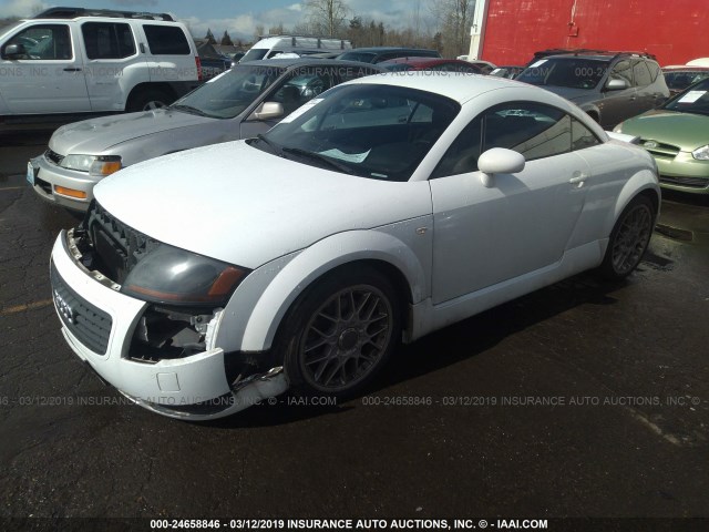 TRUWT28N921003415 - 2002 AUDI TT QUATTRO WHITE photo 2