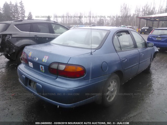 1G1NE52M2W6118666 - 1998 CHEVROLET MALIBU LS BLUE photo 4