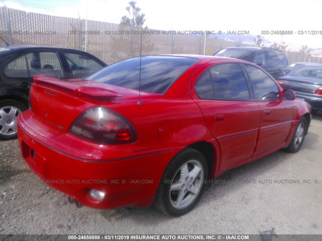 1G2NW52E2XM852884 - 1999 PONTIAC GRAND AM GT RED photo 4