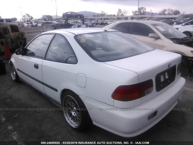 1HGEJ6123WL072857 - 1998 HONDA CIVIC DX WHITE photo 3