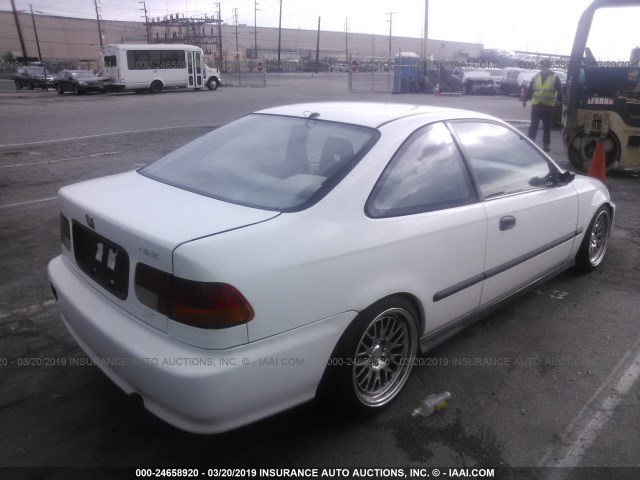 1HGEJ6123WL072857 - 1998 HONDA CIVIC DX WHITE photo 4