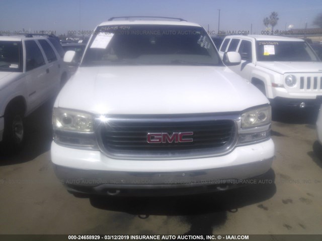 1GKEK13T51J179423 - 2001 GMC YUKON WHITE photo 6