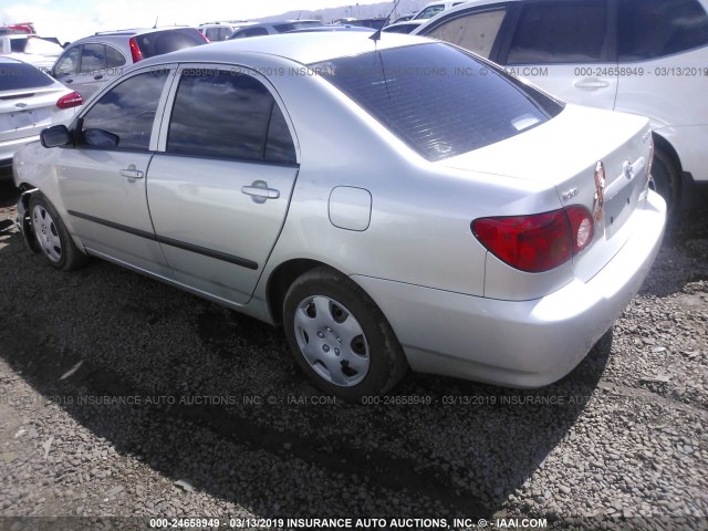 JTDBR32E330022202 - 2003 TOYOTA COROLLA CE/LE SILVER photo 3