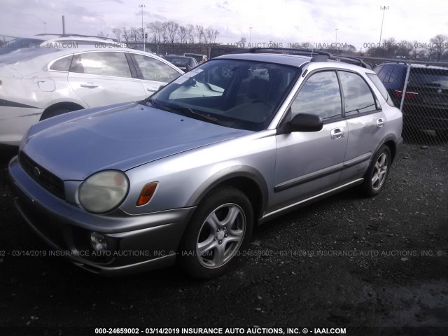 JF1GG68532H806079 - 2002 SUBARU IMPREZA OUTBACK SPORT SILVER photo 2