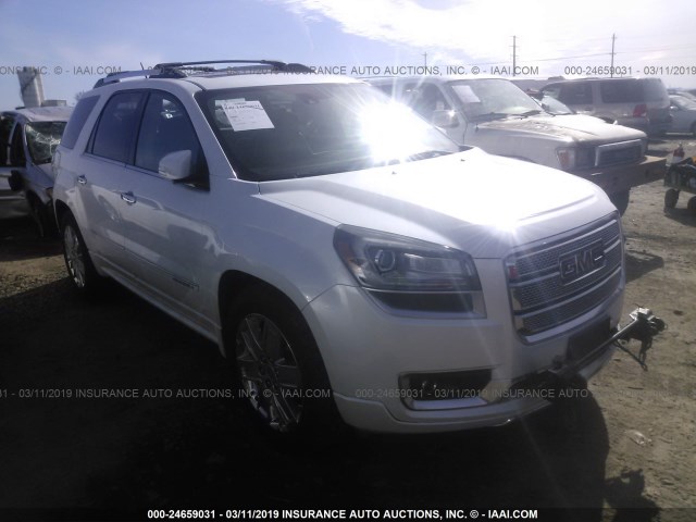 1GKKVTKD7GJ136727 - 2016 GMC ACADIA DENALI WHITE photo 1