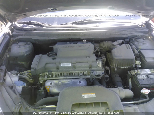 KMHDU46D29U605856 - 2009 HYUNDAI ELANTRA GLS/SE GRAY photo 10