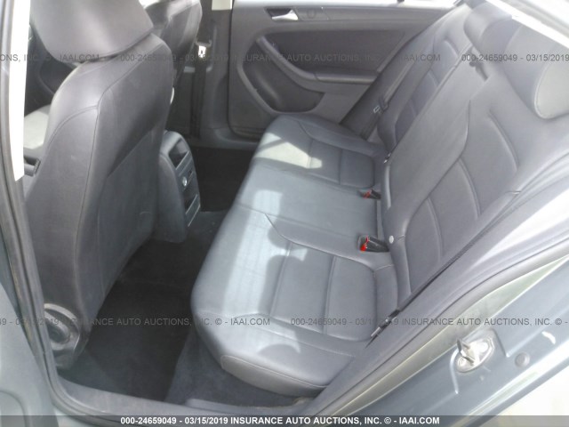 3VWDP7AJ2CM304524 - 2012 VOLKSWAGEN JETTA SE GRAY photo 8