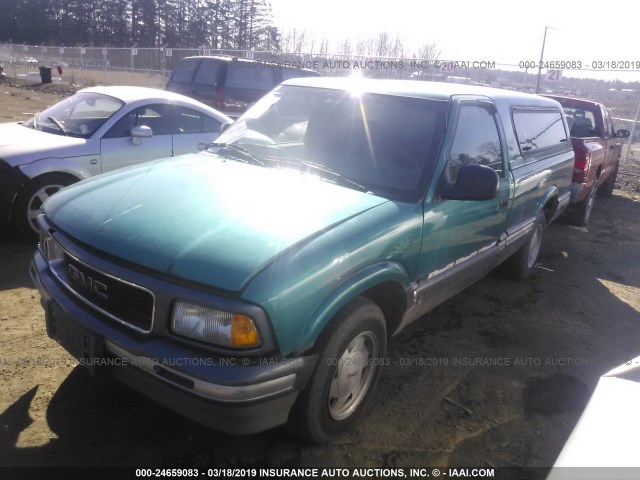 1GTCS1442S8510736 - 1995 GMC SONOMA GREEN photo 2