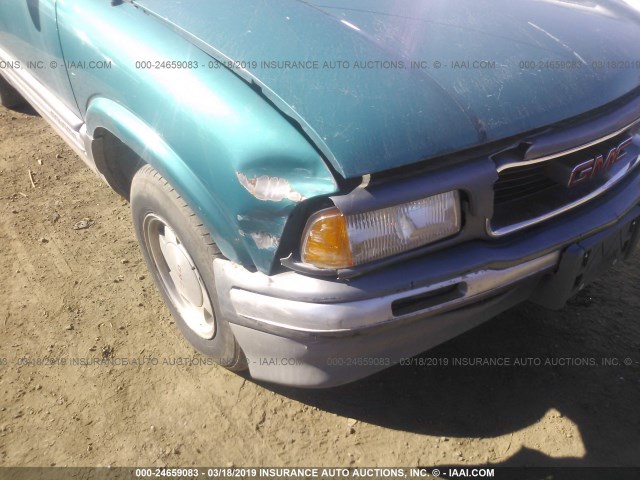 1GTCS1442S8510736 - 1995 GMC SONOMA GREEN photo 6