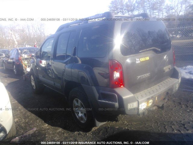 5N1AN08WX8C528620 - 2008 NISSAN XTERRA OFF ROAD/S/SE GRAY photo 3