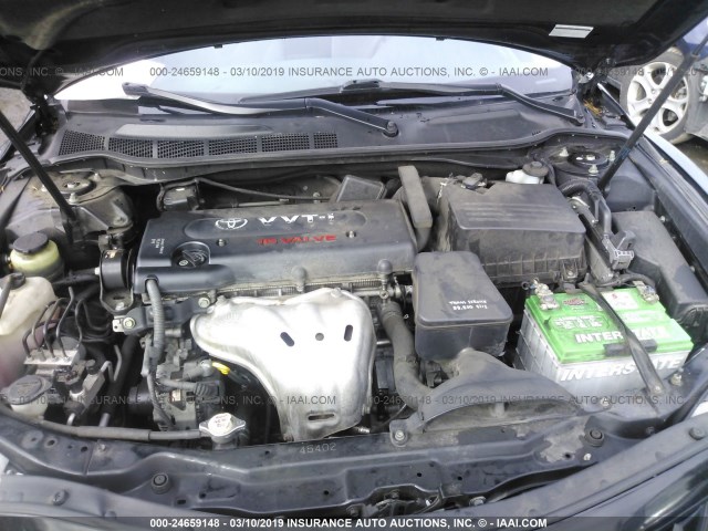 4T4BE46K38R046275 - 2008 TOYOTA CAMRY CE/LE/XLE/SE GRAY photo 10