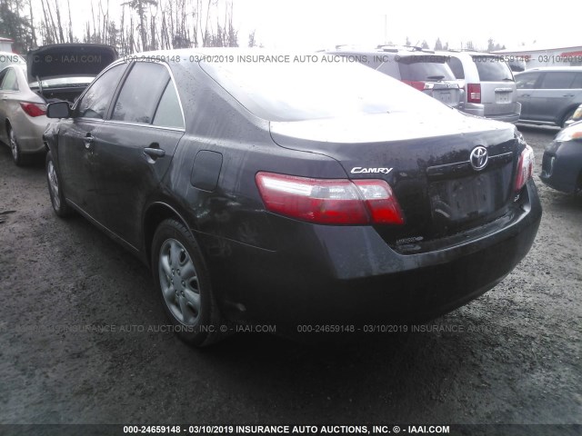 4T4BE46K38R046275 - 2008 TOYOTA CAMRY CE/LE/XLE/SE GRAY photo 3