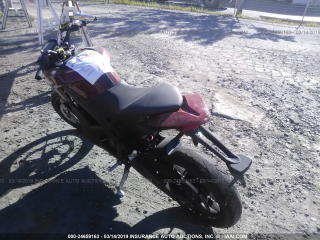 538SM9Z30GCG06688 - 2016 ZERO MOTORCYCLES INC SR 13.0/15.8 RED photo 3