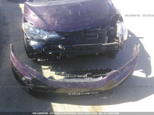 3HGGK5H88FM710982 - 2015 HONDA FIT EX/EXL PURPLE photo 6