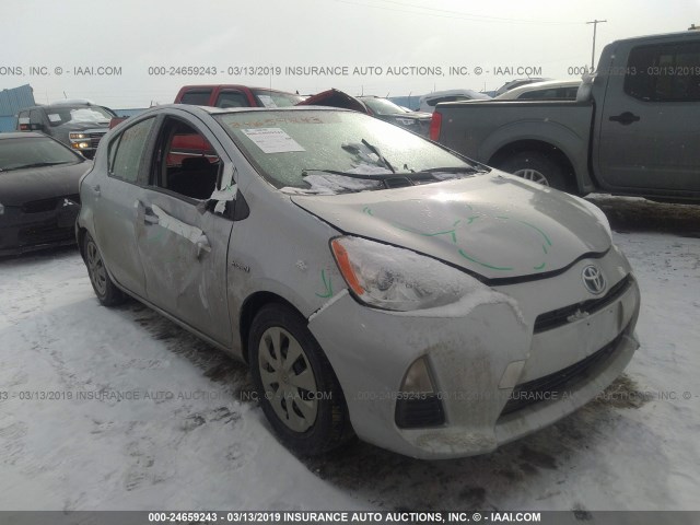 JTDKDTB36D1533380 - 2013 TOYOTA PRIUS C SILVER photo 1