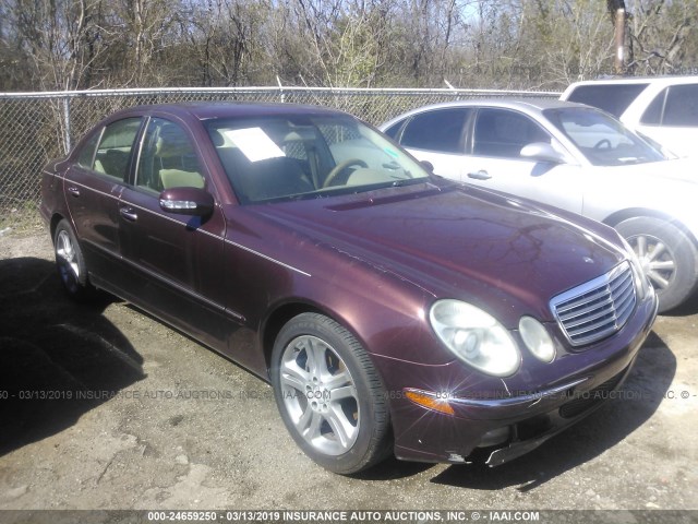 WDBUF56J16A934361 - 2006 MERCEDES-BENZ E 350 BURGUNDY photo 1