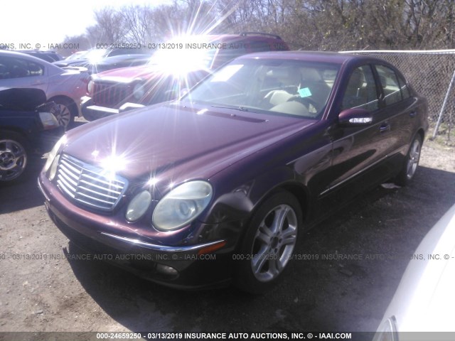 WDBUF56J16A934361 - 2006 MERCEDES-BENZ E 350 BURGUNDY photo 2