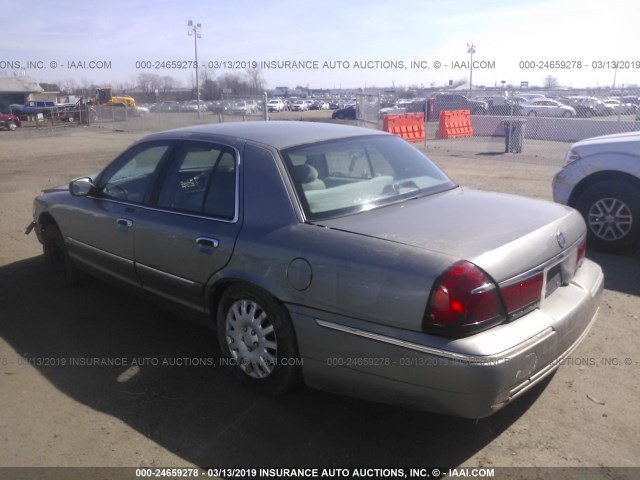 2MEFM74W8XX683162 - 1999 MERCURY GRAND MARQUIS GS GRAY photo 3