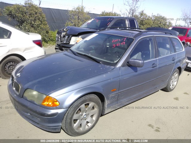 WBAAW33451ET40541 - 2001 BMW 325 IT BLUE photo 2