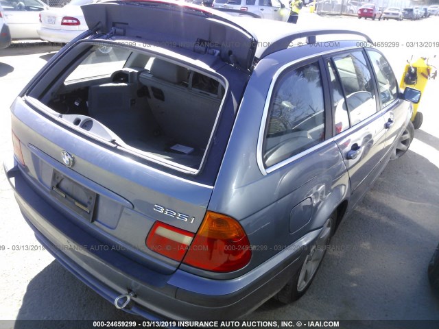 WBAAW33451ET40541 - 2001 BMW 325 IT BLUE photo 4