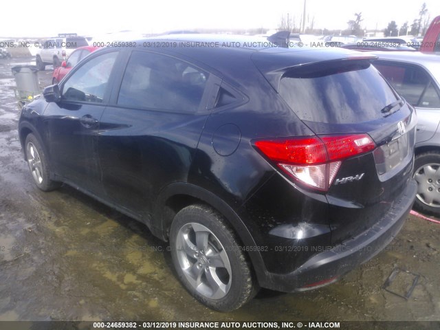 3CZRU6H5XHM706443 - 2017 HONDA HR-V EX BLACK photo 3