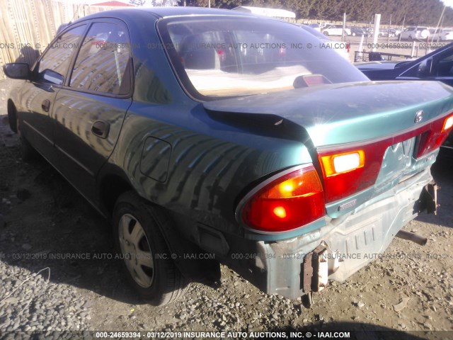 JM1BA1419S0151565 - 1995 MAZDA PROTEGE DX/LX GREEN photo 3