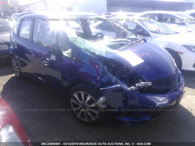 JHMGE8G58DC028907 - 2013 HONDA FIT SPORT BLUE photo 1