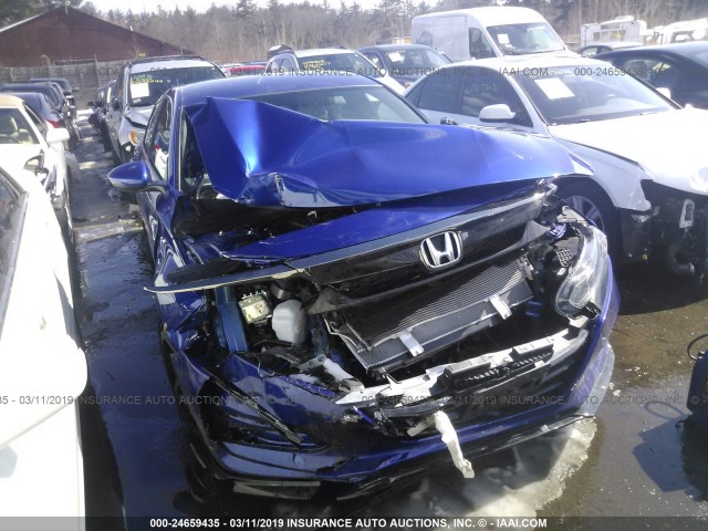 1HGCV1F33JA245023 - 2018 HONDA ACCORD SPORT BLUE photo 1