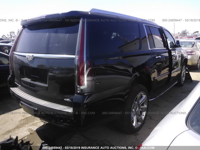 1GYS3HKJ7JR352083 - 2018 CADILLAC ESCALADE ESV LUXURY BLACK photo 4