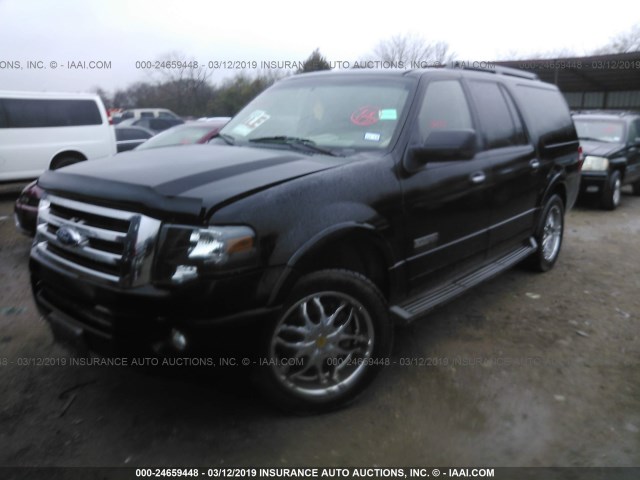 1FMFK15508LA42611 - 2008 FORD EXPEDITION EL XLT BLACK photo 2