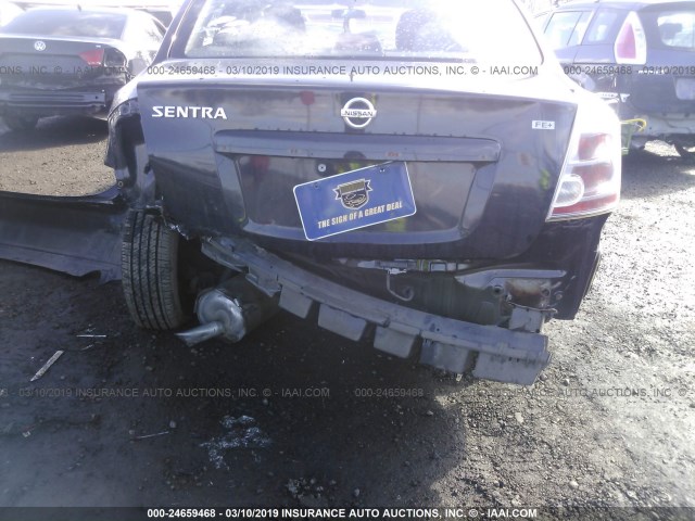 3N1AB61E59L656533 - 2009 NISSAN SENTRA 2.0/2.0S/2.0SL BLACK photo 6