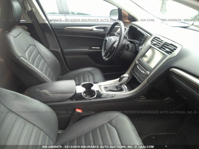 3FA6P0PU8FR280456 - 2015 FORD FUSION SE PHEV SILVER photo 5