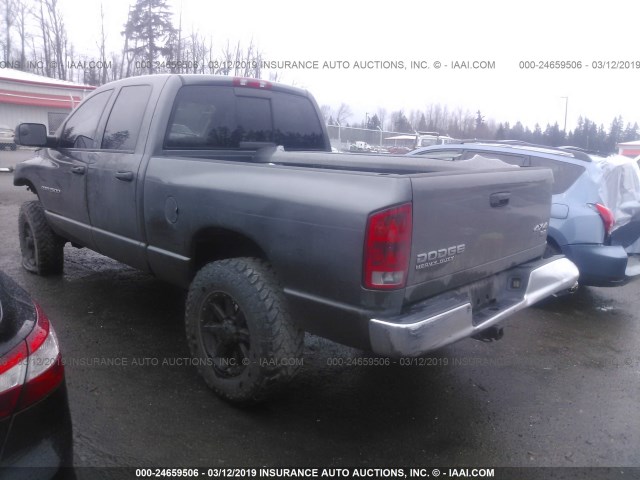 3D7KU28C23G775025 - 2003 DODGE RAM 2500 ST/SLT GRAY photo 3