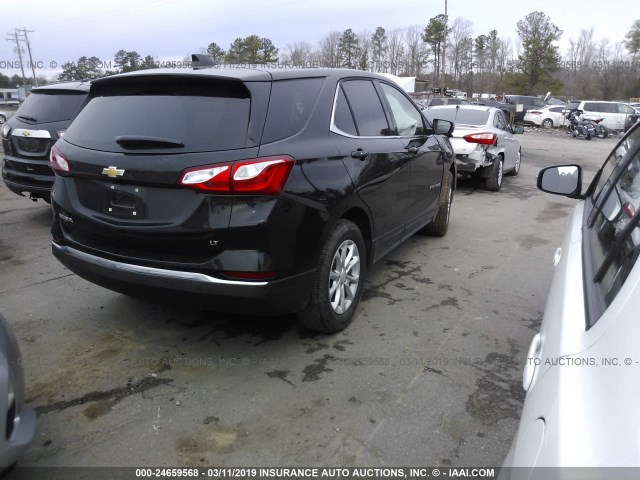 2GNAXJEV4K6153508 - 2019 CHEVROLET EQUINOX LT BLACK photo 4