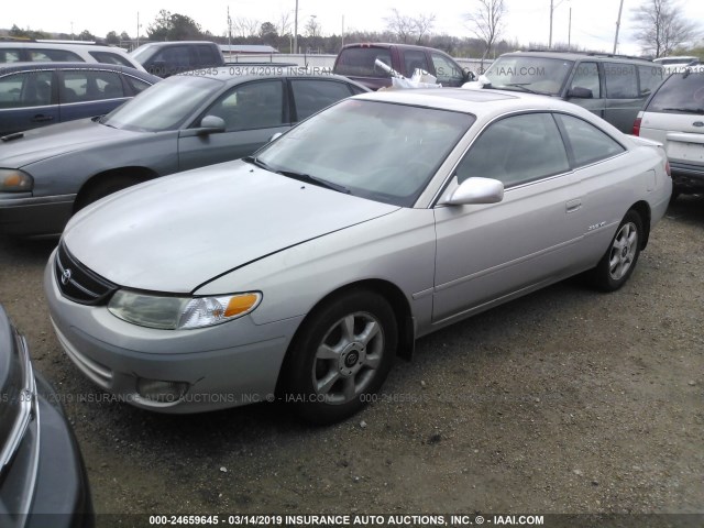 2T1CF28P61C474051 - 2001 TOYOTA CAMRY SOLARA SE/SLE GRAY photo 2