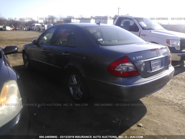 WDBUF56X77B078581 - 2007 MERCEDES-BENZ E 350 GRAY photo 3