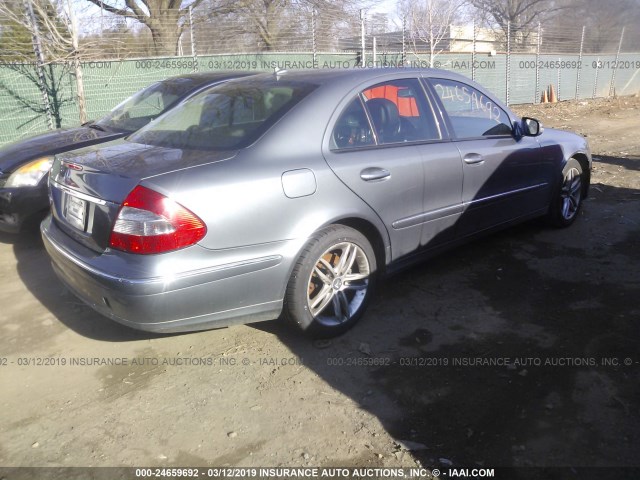 WDBUF56X77B078581 - 2007 MERCEDES-BENZ E 350 GRAY photo 4