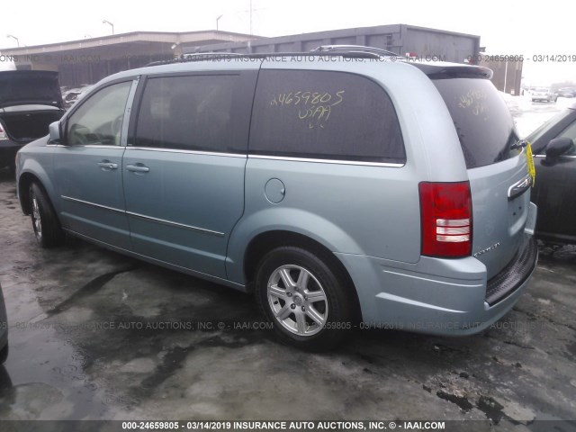 2A4RR5D18AR289434 - 2010 CHRYSLER TOWN & COUNTRY TOURING BLUE photo 3