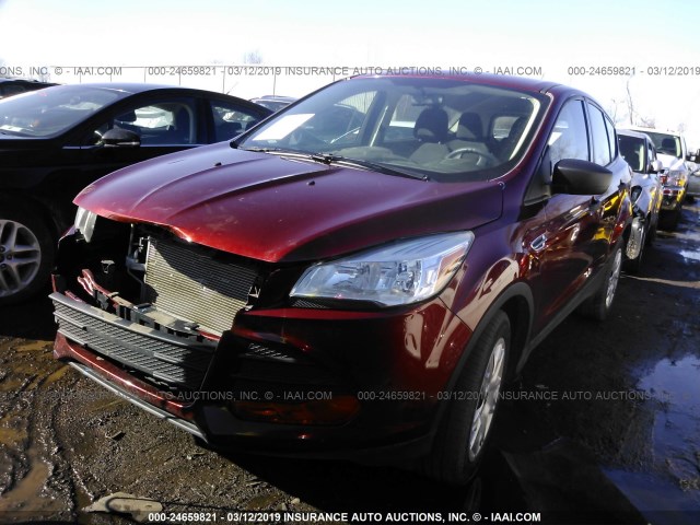 1FMCU0F73EUA69170 - 2014 FORD ESCAPE S ORANGE photo 2