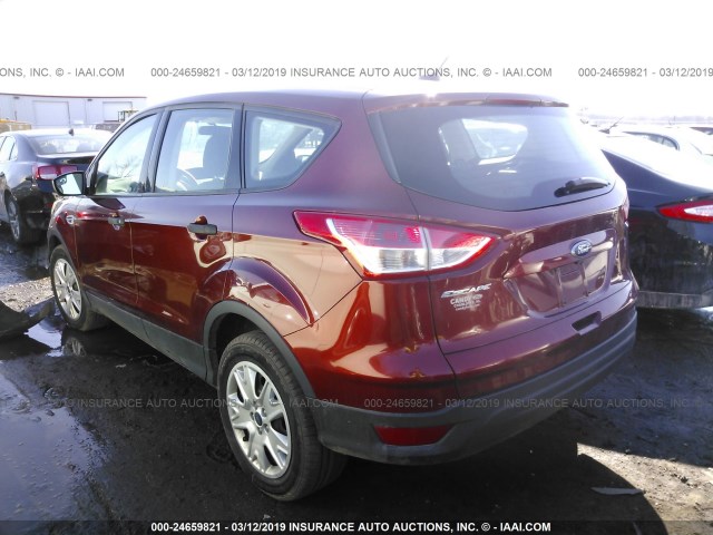 1FMCU0F73EUA69170 - 2014 FORD ESCAPE S ORANGE photo 3