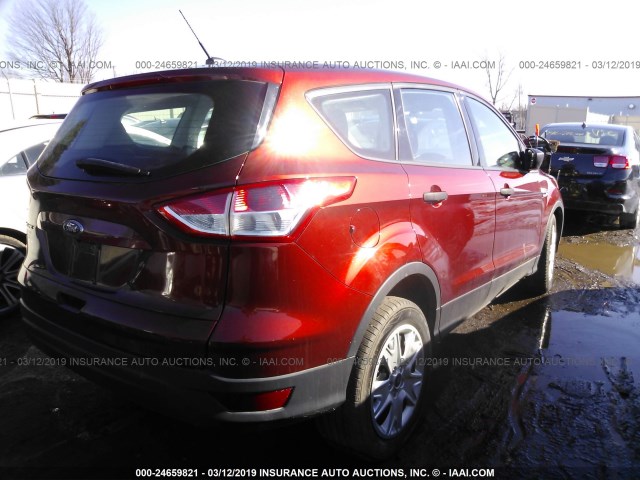 1FMCU0F73EUA69170 - 2014 FORD ESCAPE S ORANGE photo 4