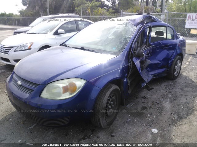 1G1AL55F177304020 - 2007 CHEVROLET COBALT LT BLUE photo 2