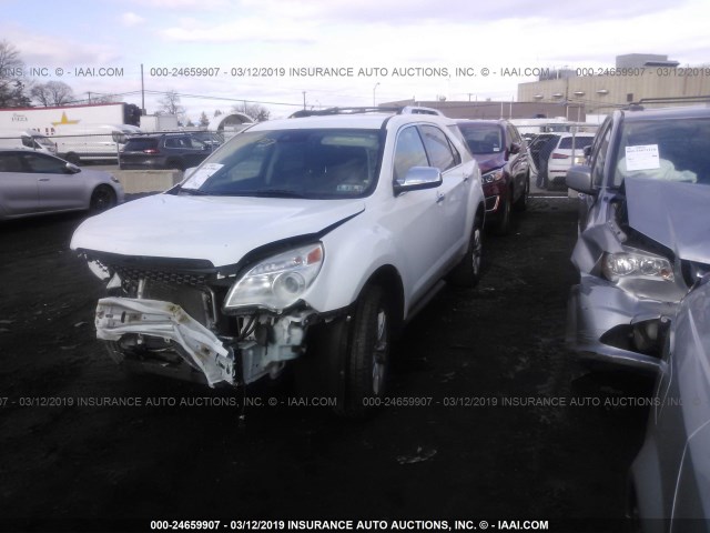 2GNFLGEK9D6169345 - 2013 CHEVROLET EQUINOX LTZ WHITE photo 2