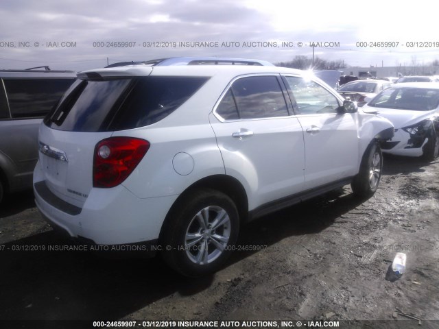 2GNFLGEK9D6169345 - 2013 CHEVROLET EQUINOX LTZ WHITE photo 4