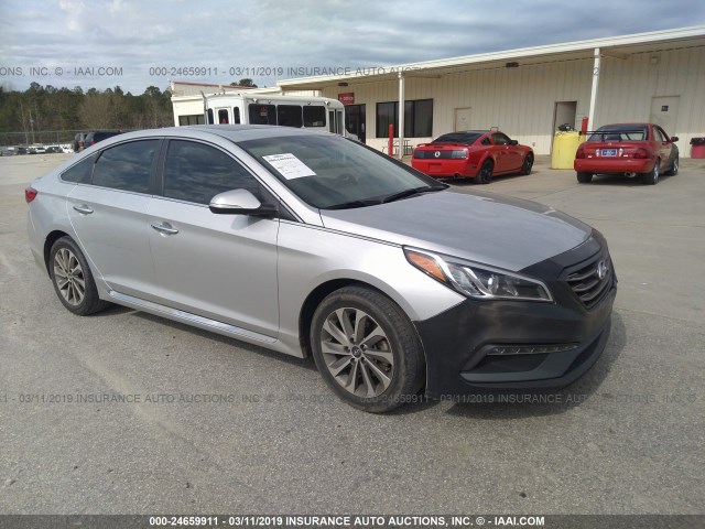 5NPE34AFXHH497581 - 2017 HYUNDAI SONATA SPORT/LIMITED SILVER photo 1